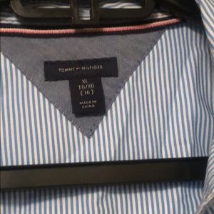 Girls tommie button down shirt